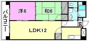 オークタウン松山【802号室】の間取り