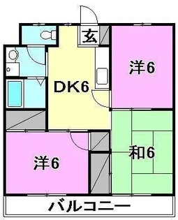 藤マンション【207号室】の間取り