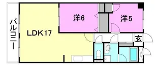 Sキャメリア【602号室】の間取り