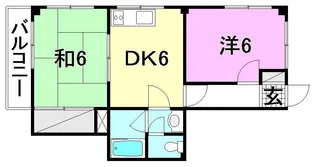 エスポワール小坂【302号室】の間取り