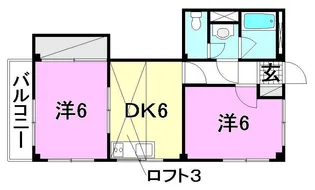 エスポワール小坂【401号室】の間取り