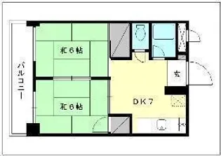 ウエストビル松山【308号室】の間取り
