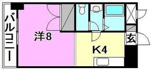 ウエストビル松山【402号室】の間取り