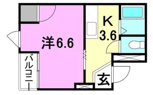 アルフォンソ井上【203号室】の間取り