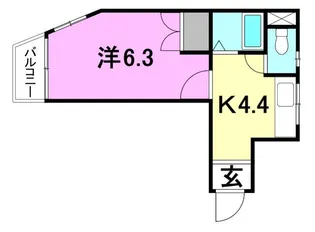 アルフォンソ井上【305号室】の間取り