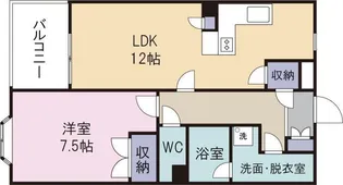 メゾン ド エディフィス【407号室】の間取り