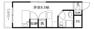 ラ パルフェ ド アンティエール【208号室】の間取り