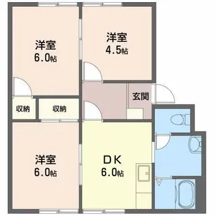 フレグランス有光【A-206号室】の間取り