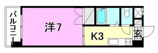 αーNEXT山越【505号室】の間取り
