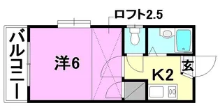 ブリランテ中村【108号室】の間取り