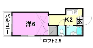 ブリランテ中村【201号室】の間取り