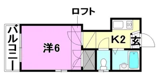 1Kの間取り画像