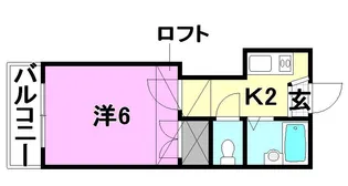 1Kの間取り画像