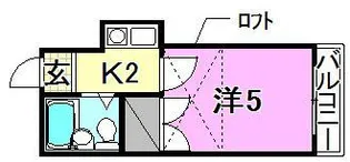 メゾン ド エヌワイ【202号室】の間取り