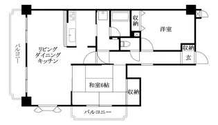 ライオンズガーデン松山紅葉町【101号室】の間取り