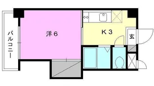 ジョイフル南江戸【401号室】の間取り