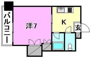 ジョイフル東野【107号室】の間取り