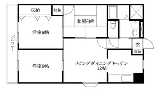 カーサグラン高浜【305号室】の間取り