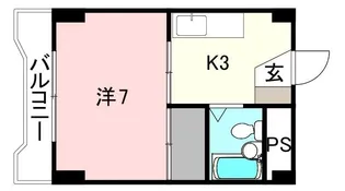 キジヤ千舟ビル【205号室】の間取り