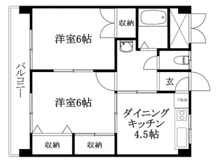 キジヤ中央ビル【106号室】の間取り