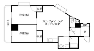 フライブルグカースル【401号室】の間取り