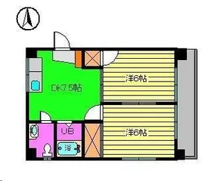 ペアハイツ小坂2【401号室】の間取り
