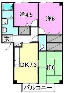 フォブール岡田【202号室】の間取り