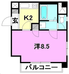 エンブレム鴨川【203号室】の間取り