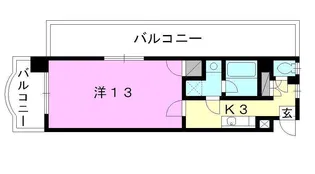 BLESS堀江【206号室】の間取り