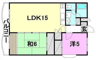 シャルマン市坪【301号室】の間取り