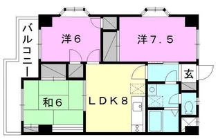 モアクレスト【603号室】の間取り