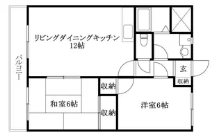 ウィンズ長戸【203号室】の間取り