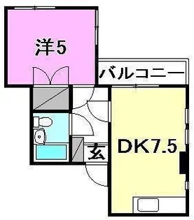 ニュー三番町ハイツ【302号室】の間取り