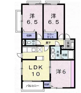 リバーサイド藤【203号室】の間取り