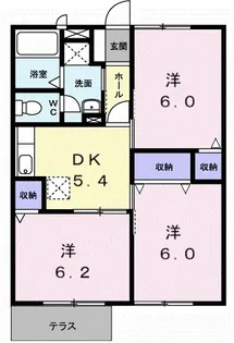 FAMILL【101号室】の間取り