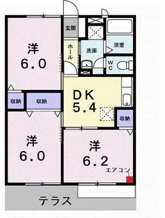 FAMILL【103号室】の間取り