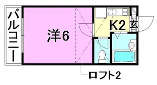 フジヴィレッジ道後【102号室】の間取り