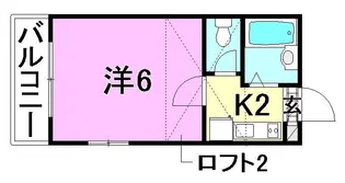 フジヴィレッジ道後【203号室】の間取り