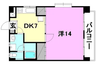アプリーテ2【501号室】の間取り