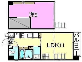 RENO 13 APARTMENT【502号室】の間取り