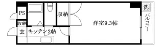 ぴゅうるAISHIN【202号室】の間取り