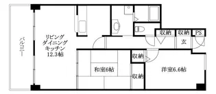 スカール道後【702号室】の間取り