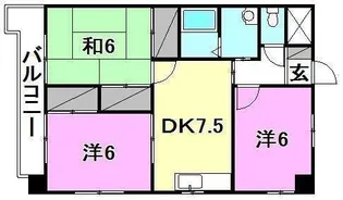 第1ゴトービル【810号室】の間取り