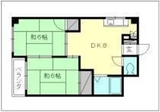 大八ビル【201号室】の間取り