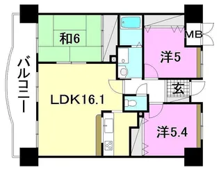 サクラメントアヴェニュー【906号室】の間取り