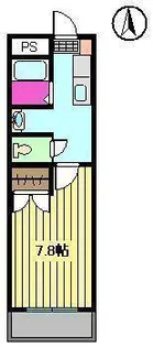 ブラウンハイム土居田【202号室】の間取り