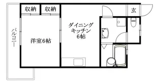 サザン歩行町【501号室】の間取り