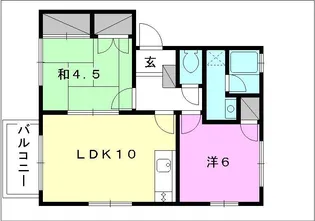 フェニックスコートA棟・B棟【B-101号室】の間取り