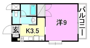 ペルル ブラン【203号室】の間取り