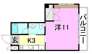 ペルル ブラン【401号室】の間取り